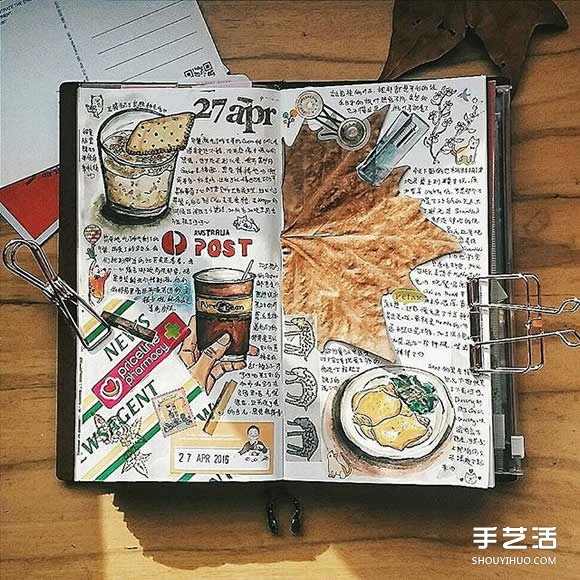 女孩的温暖日常生活手绘 心目中的理想手帐本