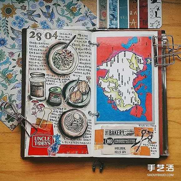 女孩的温暖日常生活手绘 心目中的理想手帐本