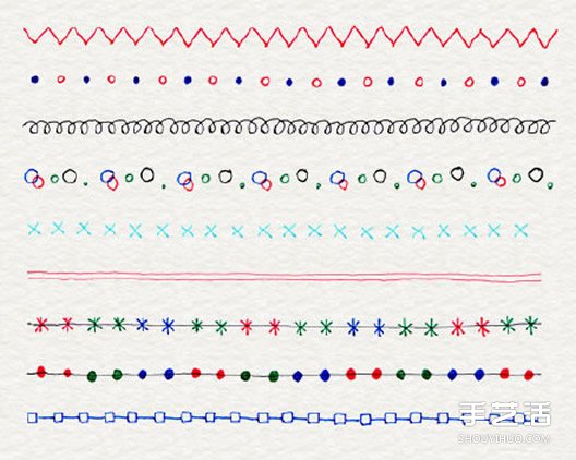 可爱的彩色手账素材 简单容易学的手账简笔画