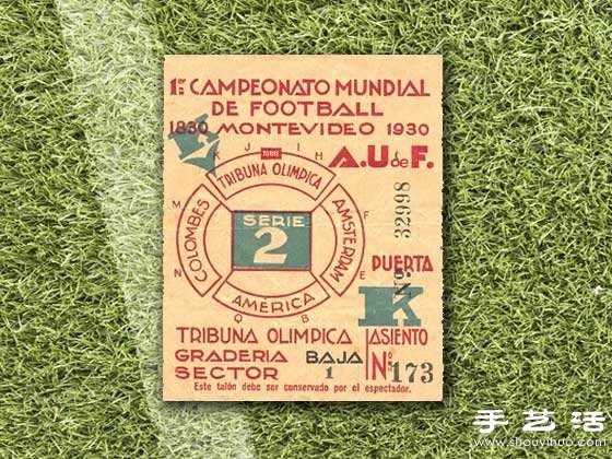 1930-2010的世界杯门票都长什么样?