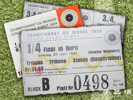 1930-2010的世界杯门票都长什么样?