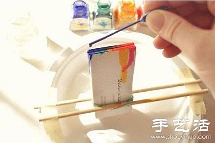 创意DIY个性彩虹名片