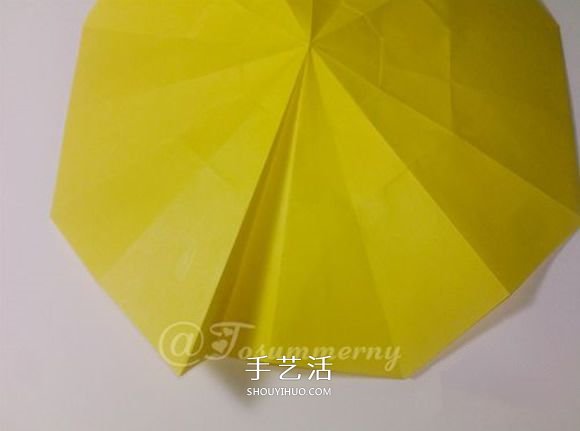 冬日里的暖阳!手工折纸立体太阳的折法图解