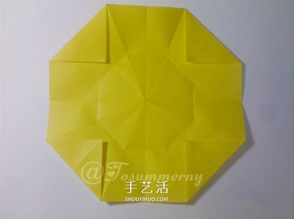冬日里的暖阳!手工折纸立体太阳的折法图解