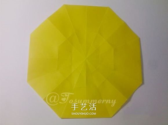 冬日里的暖阳!手工折纸立体太阳的折法图解