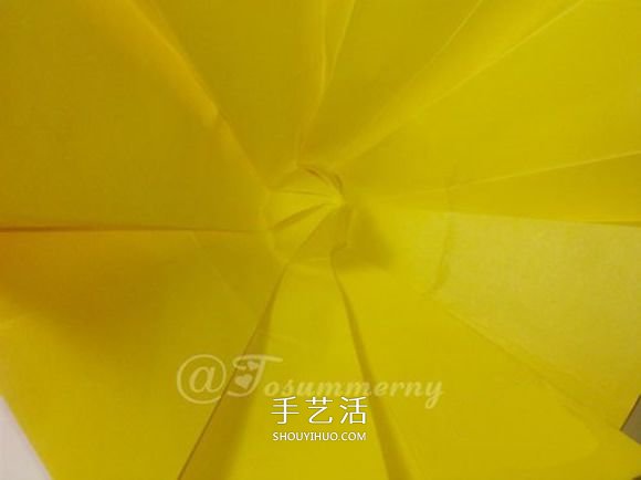 冬日里的暖阳!手工折纸立体太阳的折法图解