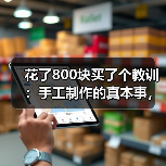 花了800块买了个教训:手工制作的真本事,机器真学不来(图3) 花了800块买了个教训:手工制作的真本事,机器真学不来(图3)
