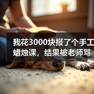 我花3000块报了个手工蜡烛课,结果被老师骂了一整天(图1) 我花3000块报了个手工蜡烛课,结果被老师骂了一整天(图1)