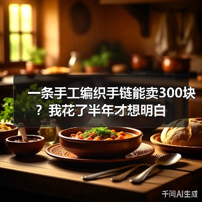 一条手工编织手链能卖300块?我花了半年才想明白(图2) 一条手工编织手链能卖300块?我花了半年才想明白(图2)