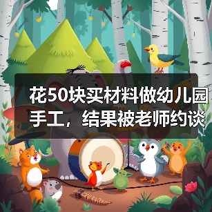 花50块买材料做幼儿园手工,结果被老师约谈了(图2) 花50块买材料做幼儿园手工,结果被老师约谈了(图2)