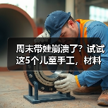 周末带娃崩溃了？试试这5个儿童手工，材料家里都有（图4）