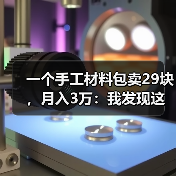 一个手工材料包卖29块，月入3万：我发现这届年轻人迷上了这件事（图4）