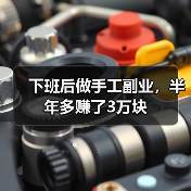 下班后做手工副业,半年多赚了3万块(图1) 下班后做手工副业,半年多赚了3万块(图1)