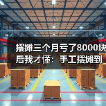 摆摊三个月亏了8000块后我才懂：手工摆摊到底图个啥（图1）