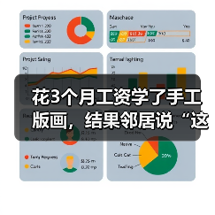 花3个月工资学了手工版画，结果邻居说“这跟打印机有啥区别”（图1）