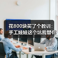 花800块买了个教训：手工娃娃这个坑我替你们踩了（图4）