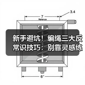 新手避坑！编绳三大反常识技巧：别靠灵感练手，用便宜线练出高手手速（图1）