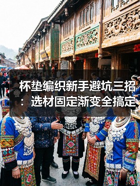 杯垫编织新手避坑三招：选材固定渐变全搞定（图1）
