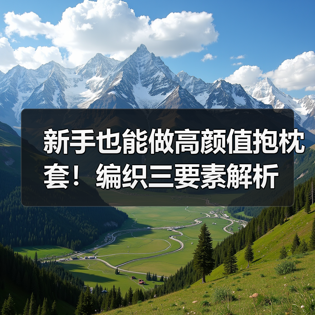 新手也能做高颜值抱枕套！编织三要素解析（图1）