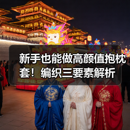 新手也能做高颜值抱枕套！编织三要素解析（图3）