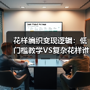 花样编织变现逻辑：低门槛教学VS复杂花样谁更赚钱？（图1）
