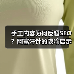 手工内容为何反超SEO？阿富汗针的隐喻启示（图1）